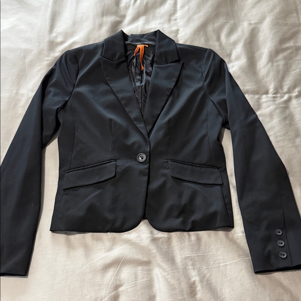 Bcbgeneration Black Women's Single-Button Blazer.… - image 1